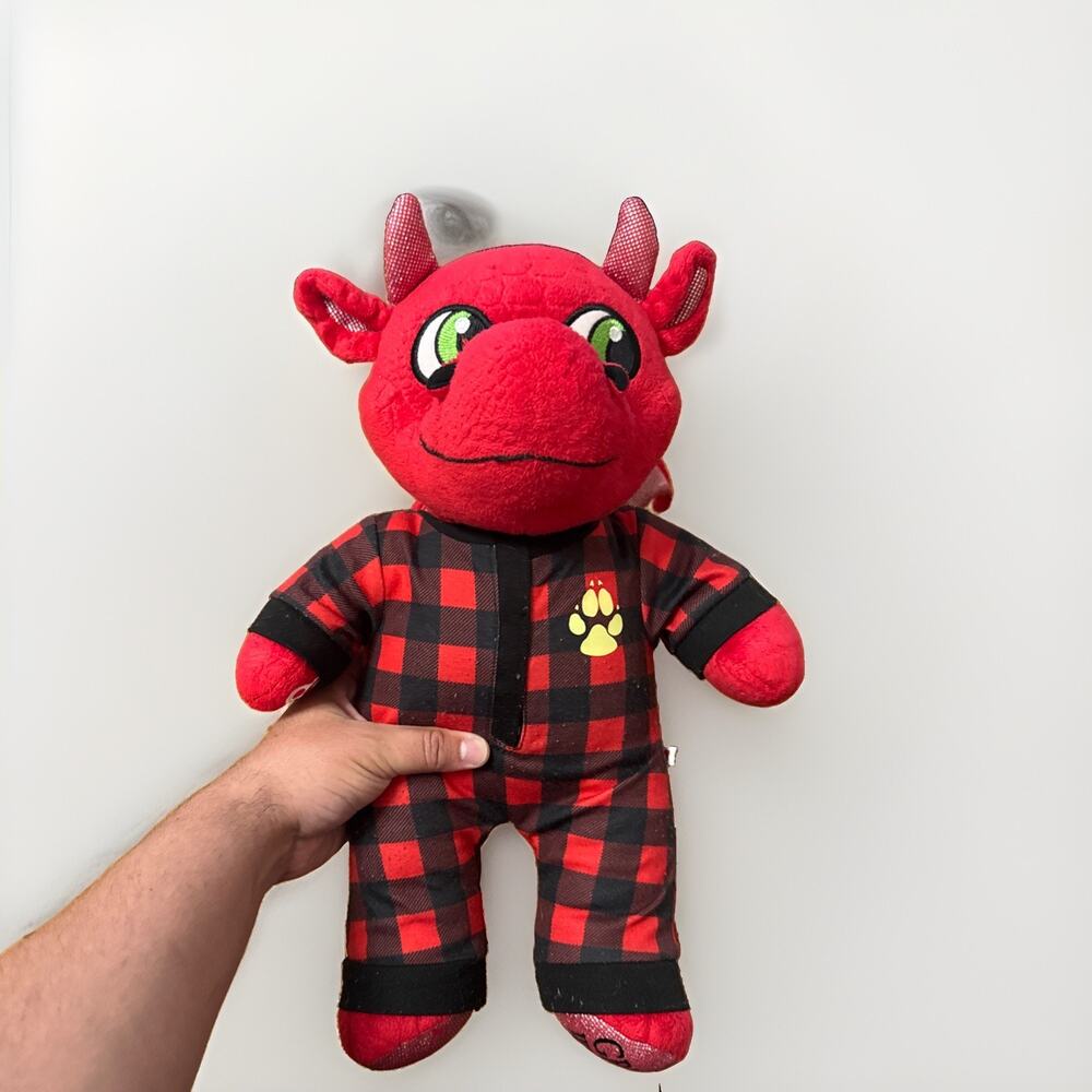 Red Dragon Stuffed Animal Great Wolf Lodge Plushie Build A Bear Toy With Outfit